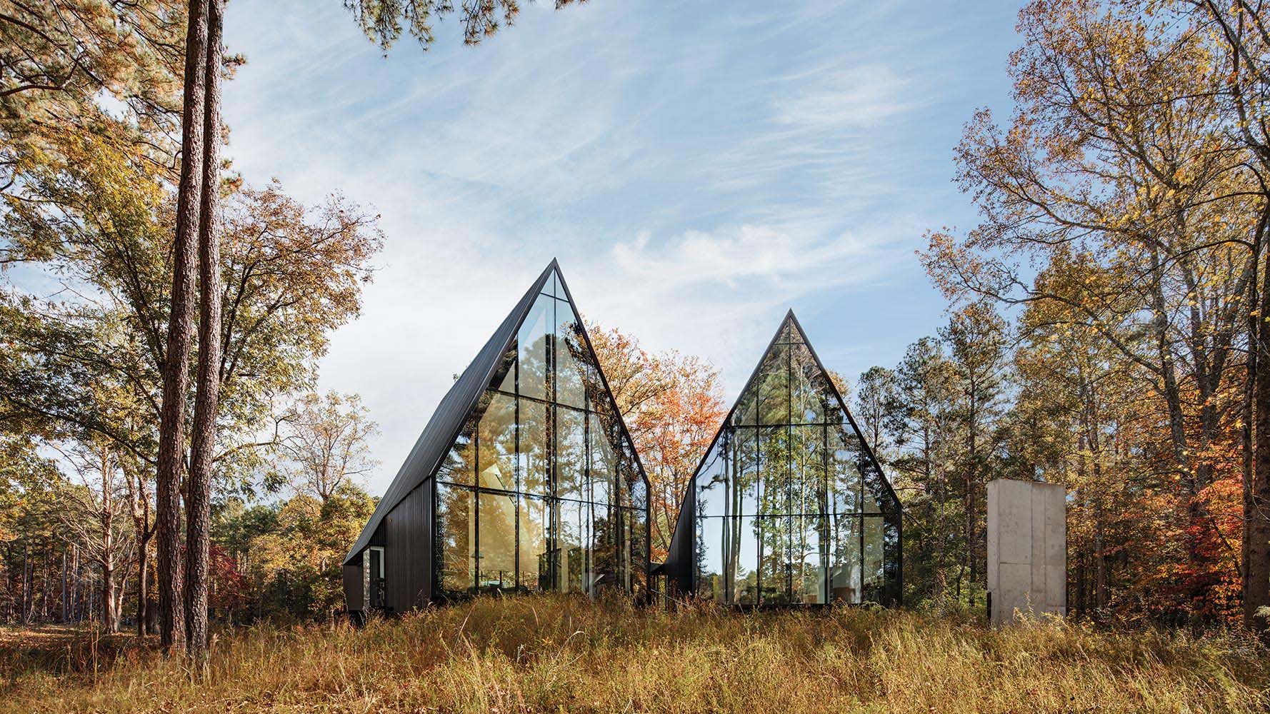 Brooks + Scarpa Designs a Tranquil Woodland Retreat for a Creative Couple